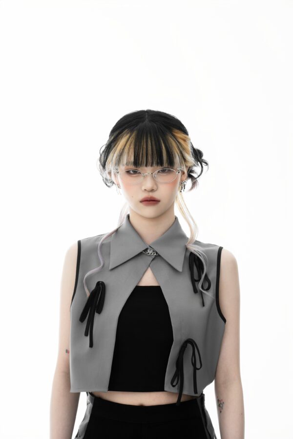 Sleeveless Ribbon Top - Image 2