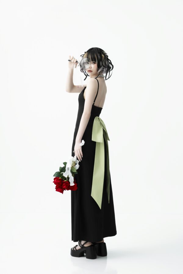 Ribbon Long Dress - Image 9